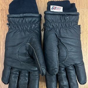 Black Leather Gloves